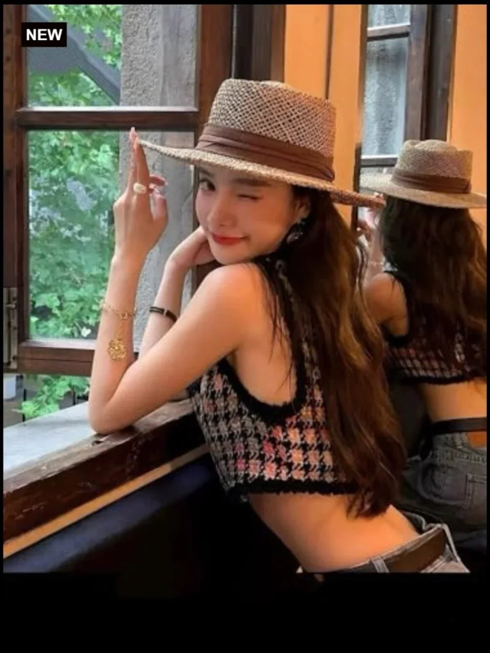 Hollow Out Straw Sun Hat for Women - Stylish Breathable Beach Vacation Visor